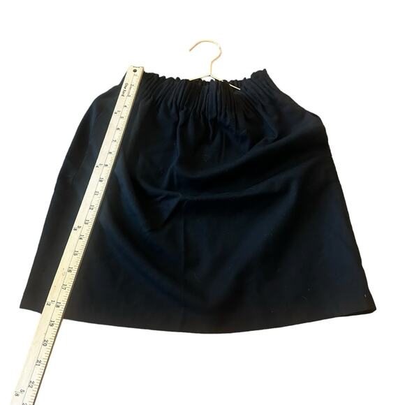J. Crew factory Mini Skirt Women's lined black Pull On Elastic Waist size 0 - Picture 5 of 6